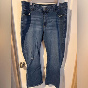 Rider by Lee no gap waist bootcut jeans size tag missing but fit a size 18